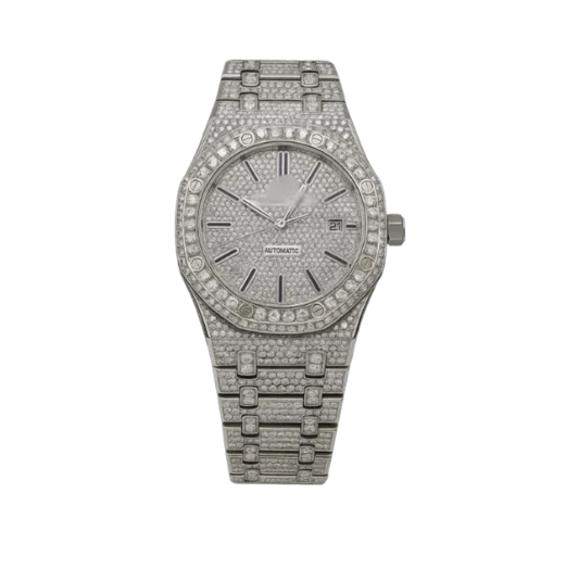 moissanite iced watch